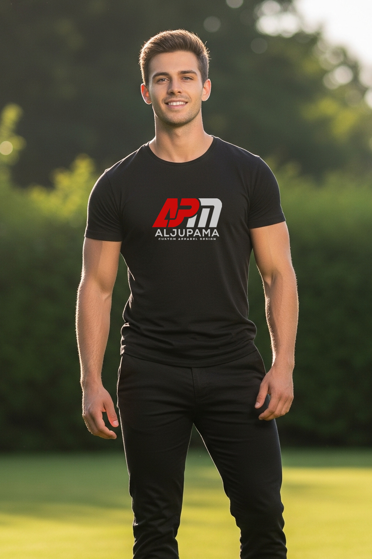 AJPM T-Shirt - L Black Serie - Männer